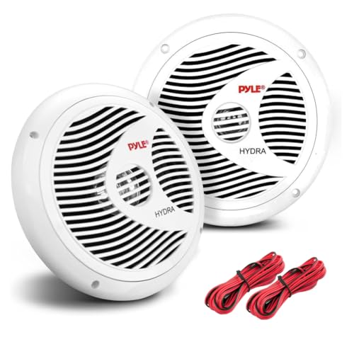 Haut-parleurs double cône 24,4 cm étanches 90W rms piscine et bateau