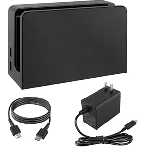 Dock Station for Nintendo Switch,3-1 Docking Station for TV with HDMI Cable and AC Adapter, Replacement Charging Dock Set for Switch Console