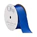 Offray Wired Edge Single Face Satin Contessa Craft Ribbon, 1-1/2-Inch by 25-Yard Spool, Royal