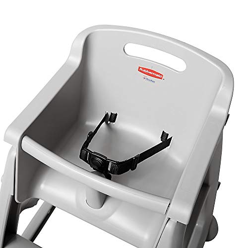 Image of Rubbermaid Commercial Products Sturdy High-Chair, 33lb Capacity, Platinum, Pre-Assembled, Stackable, Fits Under Table for Child /Baby /Toddler Seating