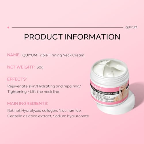 BEUKING Neck Cream Travel Size Mini Wrinkle Remover Firming Smooth Skin Anti-Wrinkle Anti-Aging Moisturizing Nourishing Beauty Fast-Absorbing Non-Greasy Spring Summer Autumn Winter Neck Care - Image 4