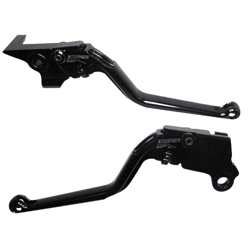 Palancas negras Accossato para moto Guzzi V7 Classic y Stornello de 2008 a 2020 CC 744