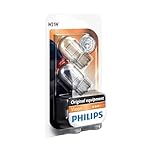 Philips 12065B2 Light Bulbs Glass Base W21W Pack of 2 in Blister Pack