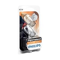 Philips 12065B2 Glassockellampe W21W, 2-er Set Blister, weiß, 13.50x9.50x13.50 Philips 12065B2 Glassockellampe W21W, 2-er Set Blister, weiß, 13.50x9.50x13.50