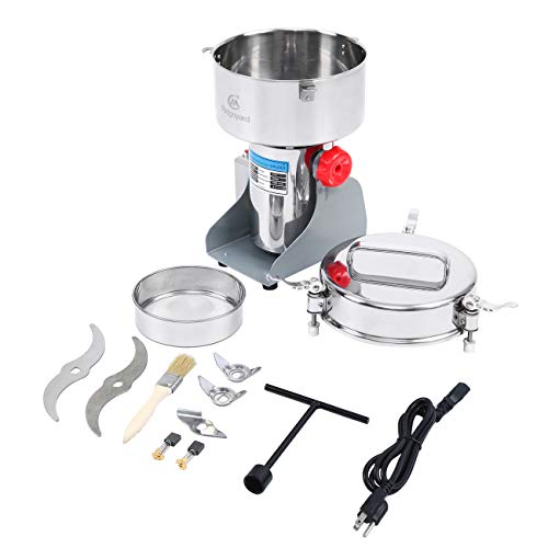 Ridgeyard 2000g Commercial Electric Grain Grinder Mill Powder Machine Grinder Flour Mill Coffee Grinder for Bean Seed Nut Spice Herb Pepper Cereal Wheat