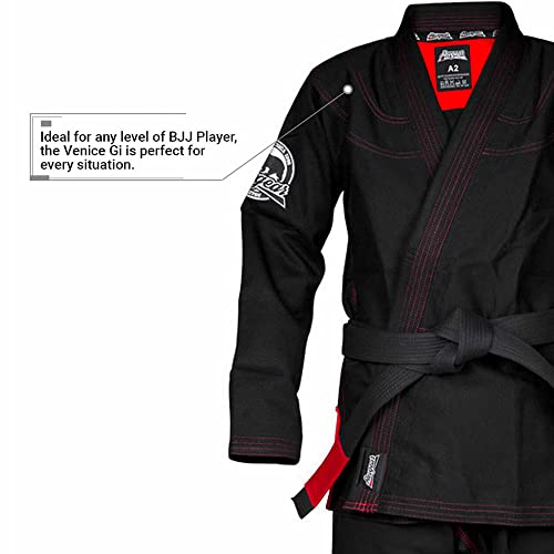 Revgear Venice Top-Of-The-Line Gi | Our Highest End Gi - Capturing The Roots Of Jiu Jitsu (White, A3) #TOP2