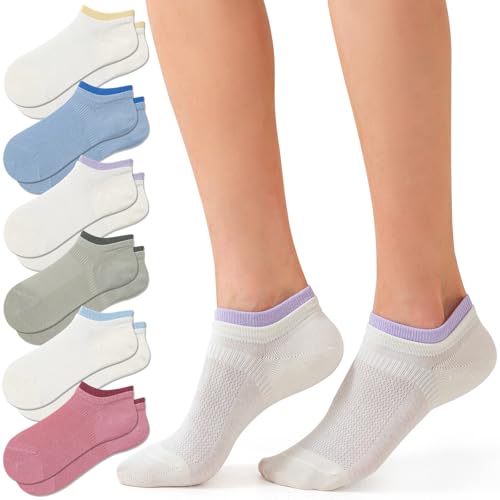 4-6 Pack Running Ankle Socks Low Cut Liner No Show Athletic Sport Tab Socks