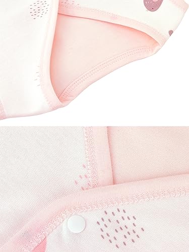 ANIMQUE Baby Kleinkind Doppelseitig Westen Frühling Herbst Kinderweste Baumwoll Kinder Ärmellose Jacke Dünn Strickjacke Oberteil mit Druckknopf, Rosa 66