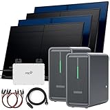 SUNNIVA® 1840W Balkonkraftwerk mit 4,48 kWh Speicher MARSTEK B2500-D, BIFAZIAL FULLBLACK komplett...