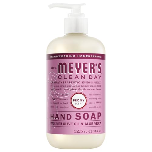MRS. MEYERS CLEAN DAY Hand Soap Peony Scent 12.5 Fl Oz Bottle