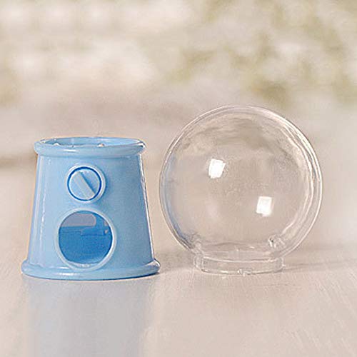 Fyearfly Mini dispensador de caramelos de bombilla, máquina de chicle, paquete de 12 recipientes de almacenamiento de plástico rosa para recuerdos de fiesta, regalos y aperitivos