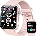 Produktbild IOWODO Smartwatch Damen Herren 1,85 Zoll Uhren Fitnessuhr Sportuhr mit Schrittzähler Herzfrequenzmonitor Schlafmonitor Fitness Tracker Wasserdicht Rosa Bluetooth Anrufe Smart Watch für IOS Android