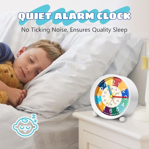 Reloj despertador para niños analógico y recargable el regalo perfecto para niños y niñas 6