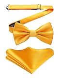 【MATERIAL DE ALTA CALIDAD】 Las pajaritas para hombre están hechas de una textura suave y excelente slik, duradera, cómoda, resistente al lavado y firmeza.