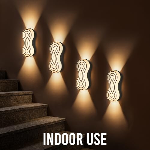 Image of Gesto 7W Waterproof Led Wall Light for Home Decoration - Up Down 2-Way LED Wall Lamp | IP65 Outdoor Fancy Wall Lights for Balcony,Gate,Elevation,Garden,Patio | Decorative Wall Mount Light -Pack of 2