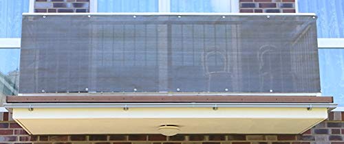 Jinju anthracite 0,9x2 meter PE balcony cladding, windbreak, privacy and UV protection for balconies, gardens, camping and recreation