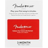 Fender Play - Istruttivo, Impara a suonare la piattaforma di lezioni di chitarra per principianti - Carta regalo prepagata 3 mesi