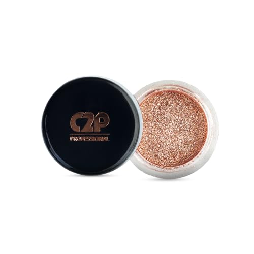 Image of C2P Pro Eyeshadow Pigment 2g | Shinny Winny 190 | Metallic Loose Glitter Eye Makeup Powder | Highly Pigmented Long Lasting Smooth Blendable Eyeshadow for Women and Girls