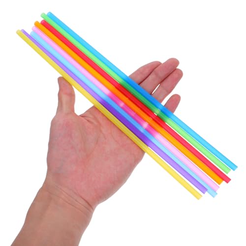 Angoily 600 pitillos desechables rectos planos multicolor 26 cm miniatura 4