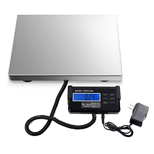 Digital plattform i rostfritt stål, postväxel för företagskontor Hemlagerpaket Bagagevägning Elektronisk våg (färg: 132lb/0.05lb) (265lb/0.1lb)