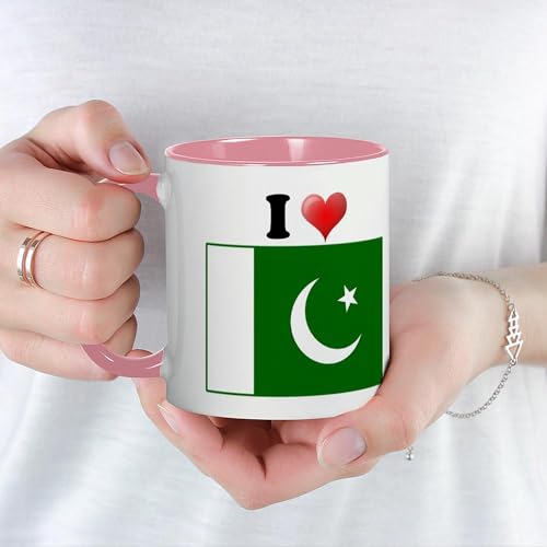 Mug de Cerámica CafePress I Love Pakistan 11 oz miniatura 5