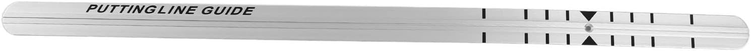 Aluminum Golf Putter Straight Ruler, Practice Putting Alignment Rail for Putting Green, Improve Balance, Concentration, and Hitting Accuracy Portable, Suitable for Indoor and Outdoor Use