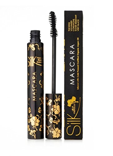 Silk Oil Argan Defining Mascara - Water Resistant - Smudgeproof - Argan Oil Mascara to Nourish Eyelashes, works like a Mascara and Lash Serum All-in-One! - Better than Eyelash Extensions.