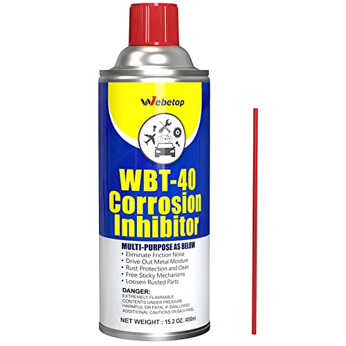 Webetop Corrosion Inhibitor-15.2 OZ Rust Prevention Spray for Metal, Waterproof Lubricant/Protectant, Fathers Day Present for Dad Ideal for DIY Enthusiasts, Mechanics, Outdoor Gear & Home Maintenance