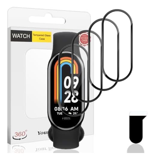 Euukzzea 4 Piezas Protector Pantalla para Xiaomi Smart Band 9 Cristal Templado, Película de TPU Flexible Protector HD Transparente, Anti-Arañazos Sin Burbujas Película Protectora