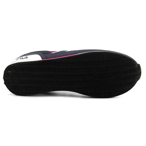 Tênis Fila F-Retro Sport 2.0, Feminino, Marinho/Branco/Rosa Flúor, 34