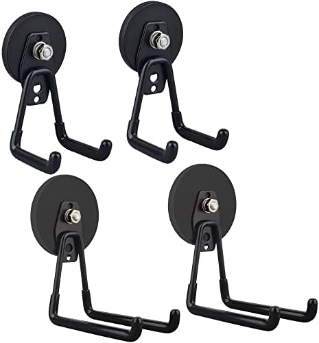 4x Magnetische Garagenhaken - Heavy Duty Werkzeugaufhängung