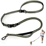 Heavy Duty Dog Leash, Hands Free Dog Leash with Comfortable Handle and Highly Reflective Threads, Mu