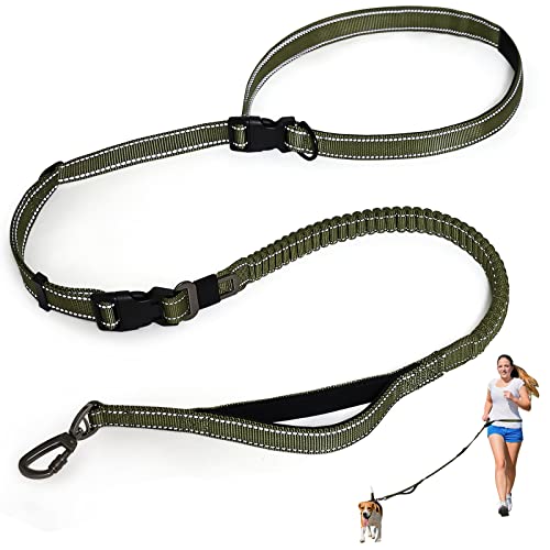 Heavy Duty Dog Leash, Hands Free Dog Leash With Comfortable Handle And Highly Reflective Threads, Multifunctional Dog Leashes With Car Seatbelt, Double Handle Dog Leash For Large, Medium Breed Dogs #TOP5
