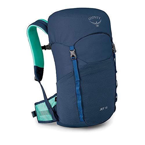 Osprey Jet 18L Kids' Hiking Backpack, Wave Blue