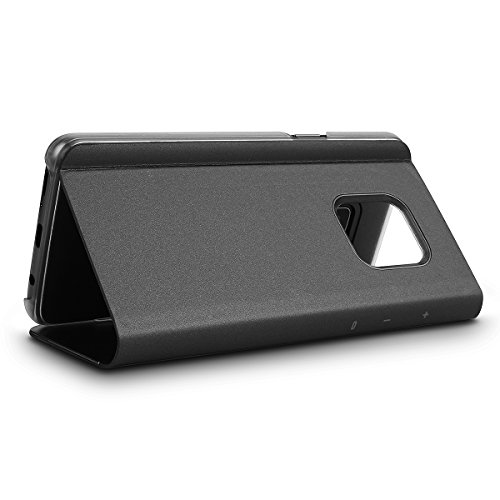 Aicase Galaxy S9 Plus Case, Luxury Translucent View Window Front Smart Sleep/Wake Up Function Mirror Screen Flip Electroplate Plating Stand Full Body Protective Case For Samsung Galaxy S9+ (Black) #TOP3