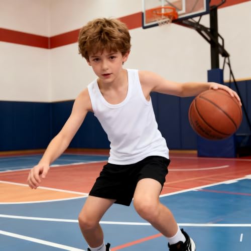 Image of Soft Undershirt Tank Top Cotton Sleeveless Shirts for Girls Or Boys