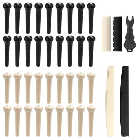 36pcs Guitar Bridge Pins and Remover Set Cover