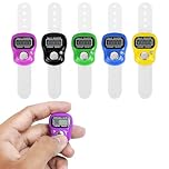 ONE BEST DEAL OBDL Digital Finger Ring Tasbeeh Counter | Electronic Tally Counter for Muslim Prayer, Islamic Dhikr, Golf Scoring, & Daily Counting Tasks (Assorted Colours)