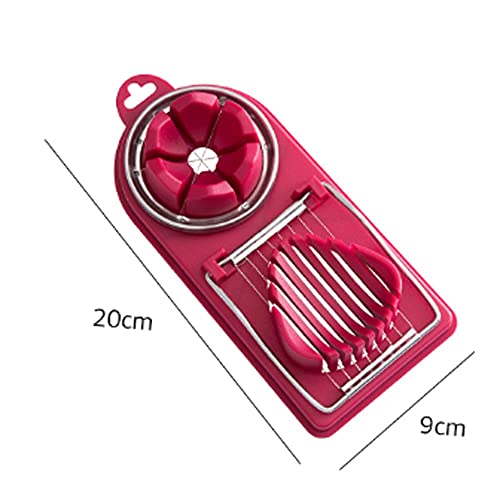 Uxzdx Multifunctional Egg Cutter Stainless Steel Egg Cutter Slicer Cut Flower Mold Kitchen Gadgets (Color : White) #TOP1