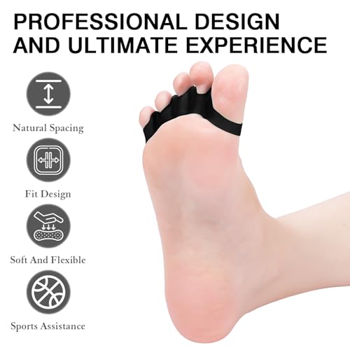 image for HLOES 2PCS Toe Spacers for Women and Men, Toe Separators for Pedicure,