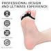 HLOES Toe Spacers for Women and Men, Toe Separators for Pedicure, Bunion Corrector, Hammer Toe Straightener, Plantar Fasciitis, Toe Spreaders for Foot Pain Relief and Foot Health. (2, Black)