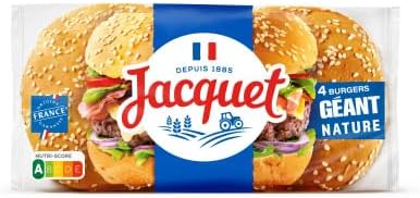 JACQUET Pan Hamburguesas Gigantes Naturaleza 330 g