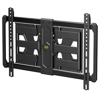 USX MOUNT Ultra Slim TV Wall Mount for Most 37-82 inch Television, Full Motion TV Mount Dual Swivel Articulating Tilt 6 Arms, Up to 120lbs, VESA 600x400mm, Max 16" Wood Studs, XML602-K