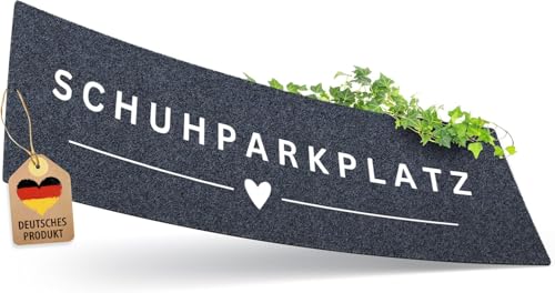 ElbFuchs Schuhparkplatz Fußmatte 120x40cm Grau I Waschbare & rutschfeste Indoor-Schuhmatte & Abtropfmatte I Ideal als Schuhunterlage & Schuhablage I Schmutzfangmatte für Flur & Eingang