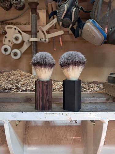 Blaireau ébène wengé poils interchangeable pour un rituel barbier chez soi - 4