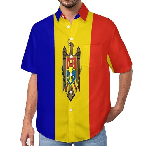 Chemise manches courtes d'été homme contre la chaleur tissu léger respirant Moldavie