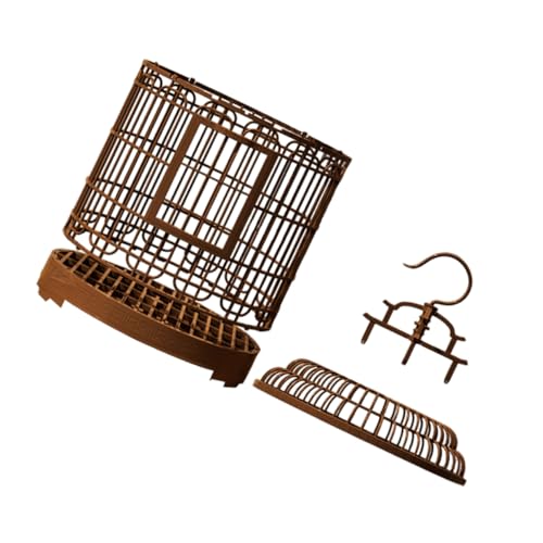CAXUSD Parrot Cage Birdcage Villa Large Birdcage Vintage Design Easy to Carry Cage