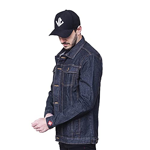 Jaqueta Jeans Masculina Azul Black B37 Original VCSTILO (Azul Black, G)