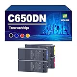 【Avec puce】Les cartouches de toner de remplacement C650DN sont équipées d'une puce et s'installent et s'utilisent directement.