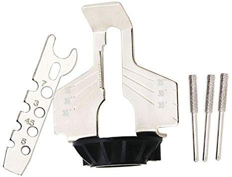 Preisvergleich Produktbild GJJSZ Schärfvorrichtung,Kettensägezahnsch... mit elektrischer Schleifmaschine,Zubehör zum Schärfen von Gartengeräten im Freien